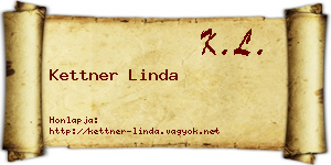 Kettner Linda névjegykártya